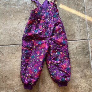 Hanna Anderson Girls Bib Snow Pants